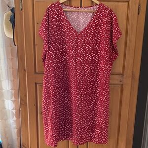 Red Hearts Dress 3X